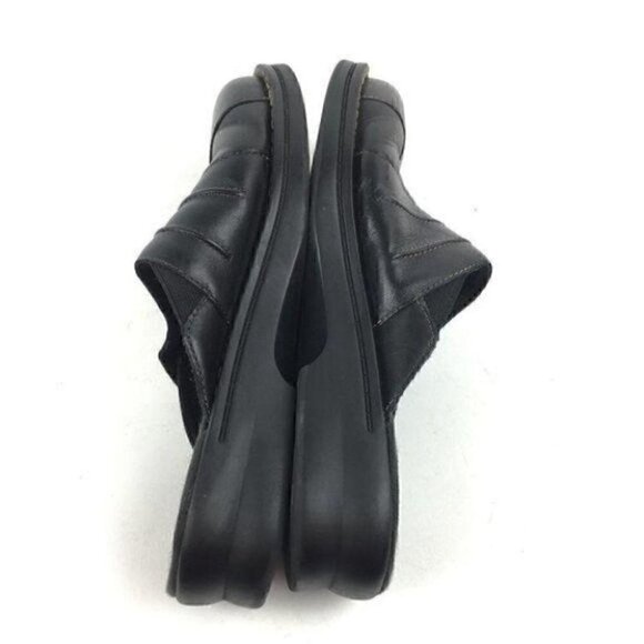 Clarks Flats Size 7 Leather Sticky Strap Mules - Picture 2 of 8